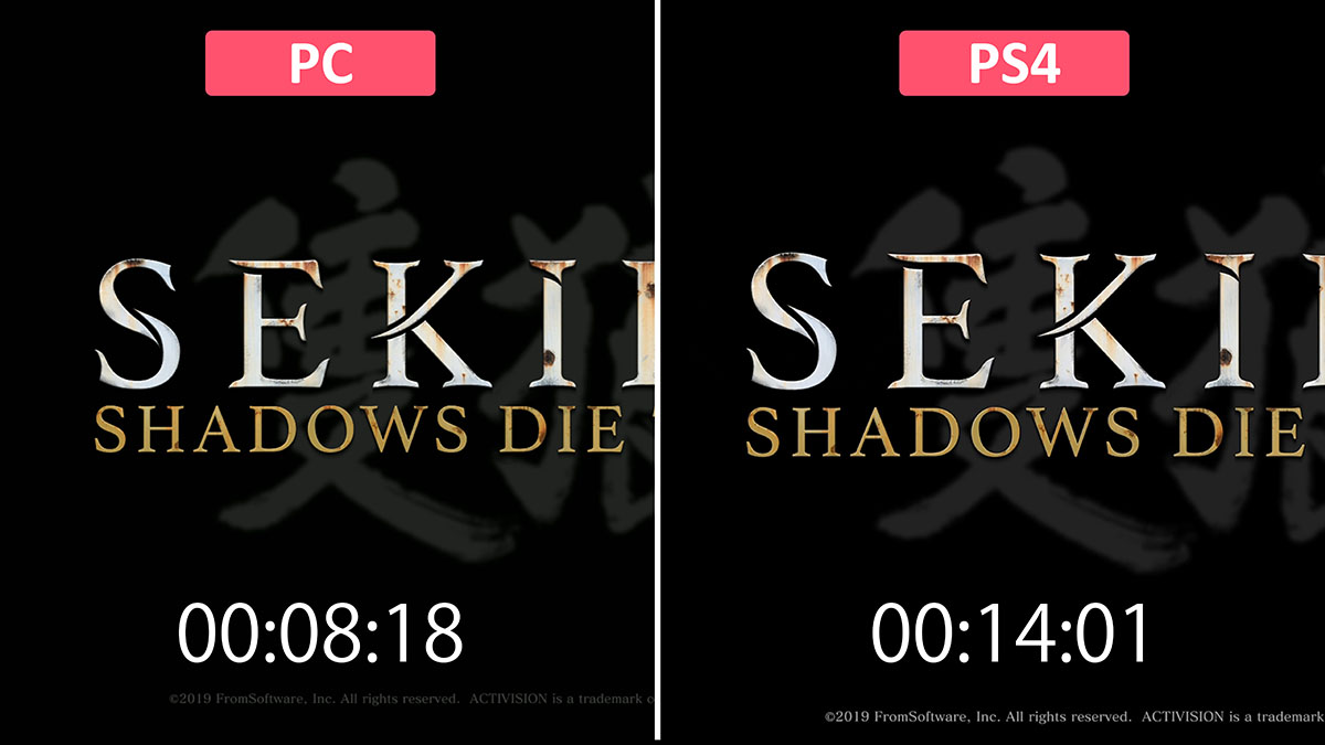 sekiroのPC版とPS4版を比較するイメージ画像-2