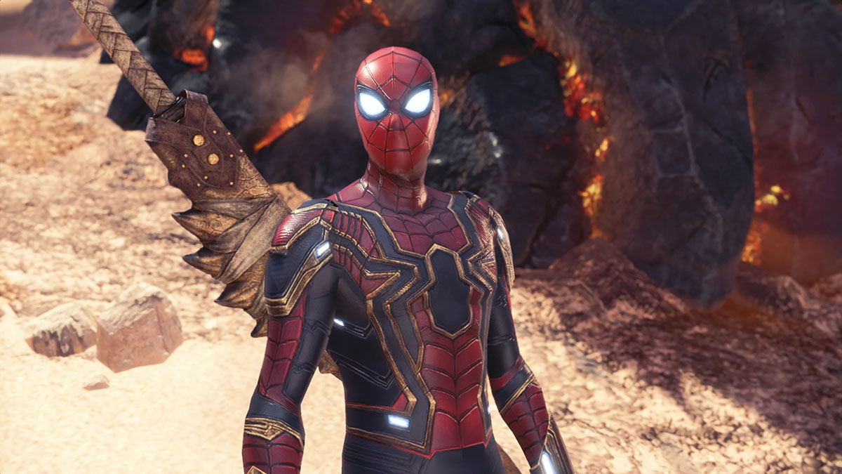 モンスターハンターワールドのMOD「Iron Spiderman」を紹介するイメージ画像-5
