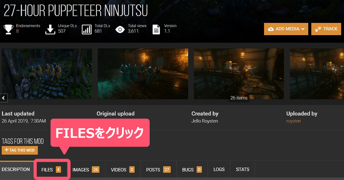 SEKIRO MOD「27-Hour Puppeteer Ninjutsu」のイメージ画像-1